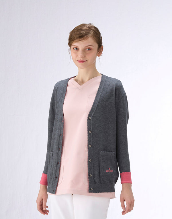 配色カーディガン　MED-26S-12