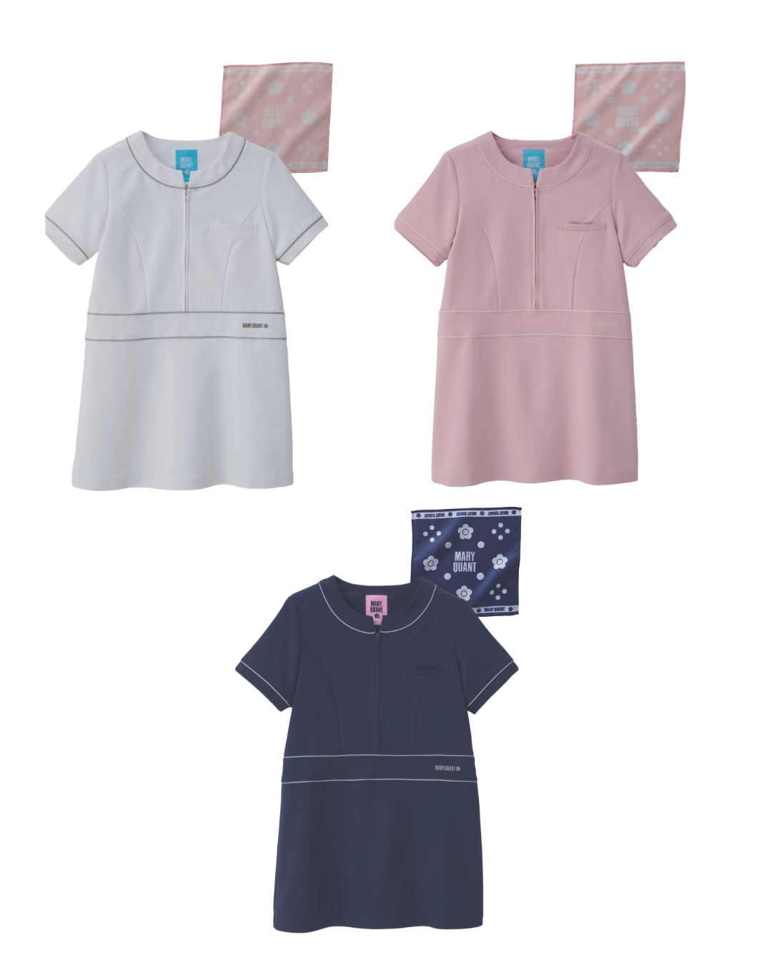 前開きチュニック  (スカーフ付)　MQ-12